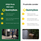 Altijd thuis met een BunnyBox Plus tegenover de frustratie zonder pakketbox