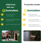 Altijd thuis met een BunnyBox Style tegenover de frustratie zonder pakketbox
