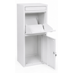 Witte BunnyBox Home met open klep en open uitneemdeur